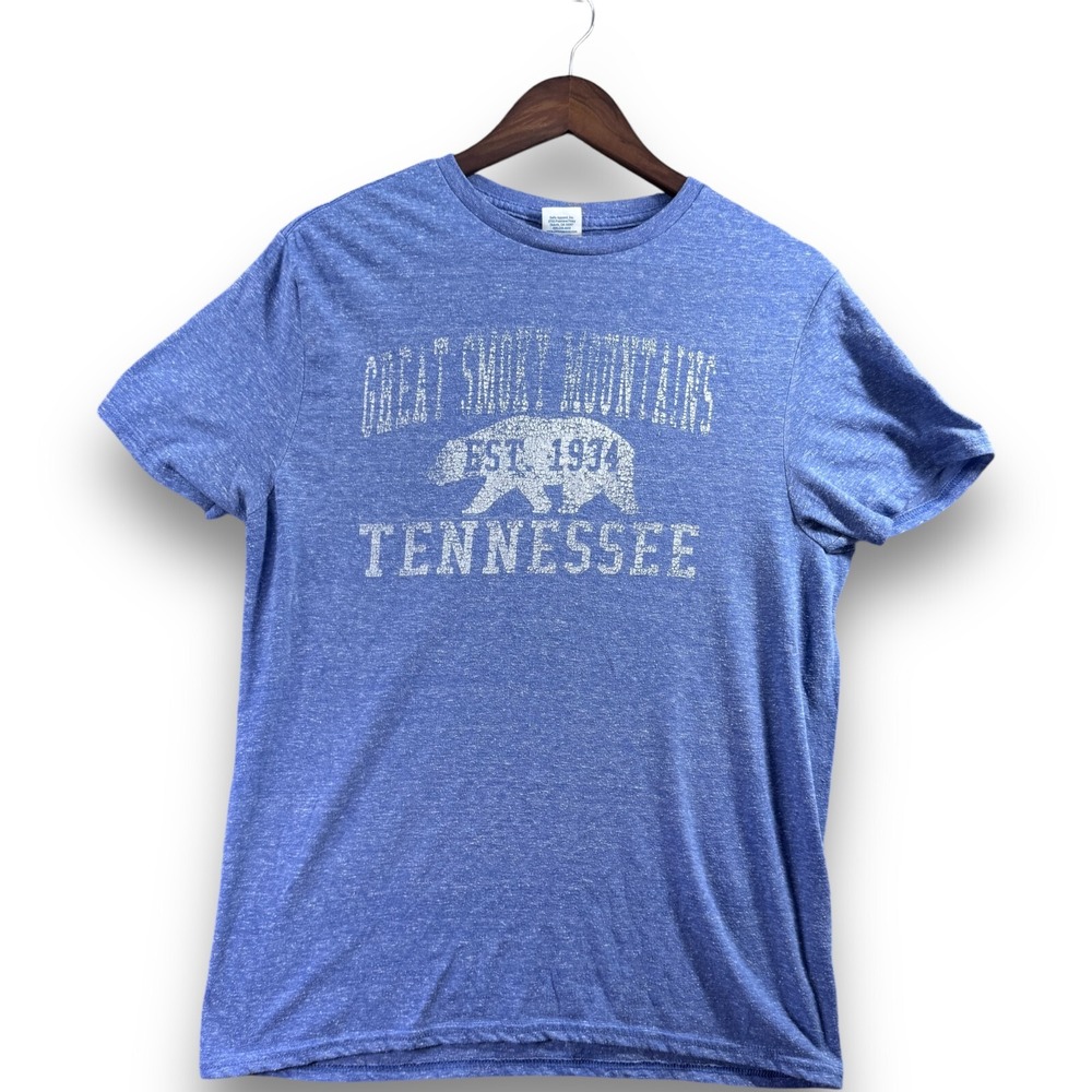 Delta Great Smoky Mountains National Park Mens Medium Blue Tennessee T-Shirt M